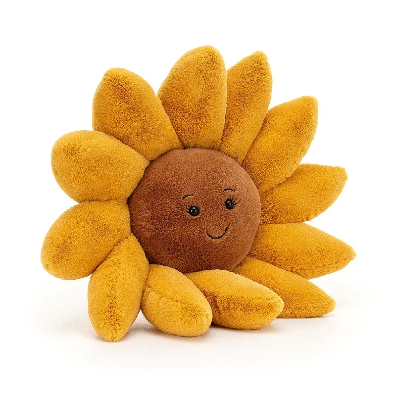 Fleury Sunflower Cuddly Teddy From Jellycat Available in 2 Sizes