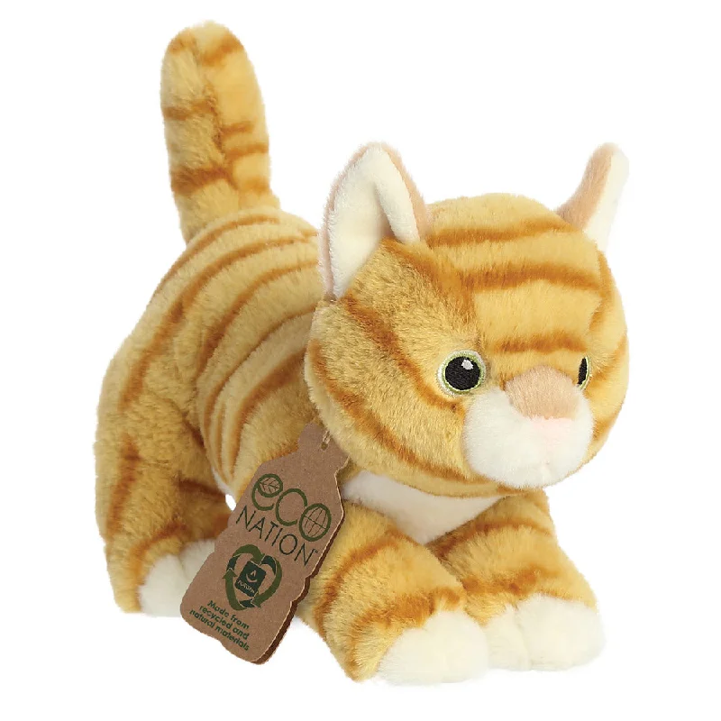 Eco Nation Orange Tabby Cat Soft Toy