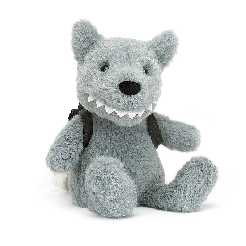 Adorable and plush Jellycat emotional support friendsJellycat Backpack Wolf