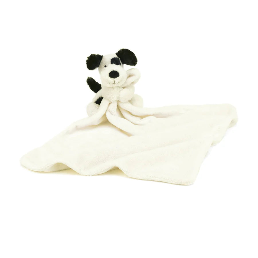 Soft and charming Jellycat designsJellycat Bashful Black & Cream Puppy Soother
