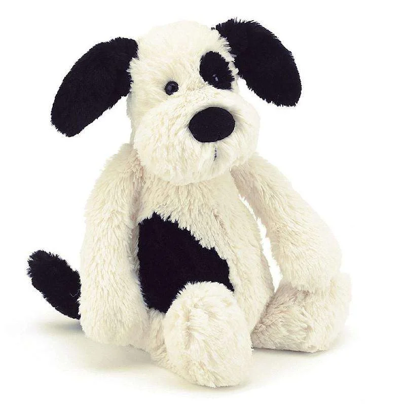 Bashful Black & Cream Puppy - Medium