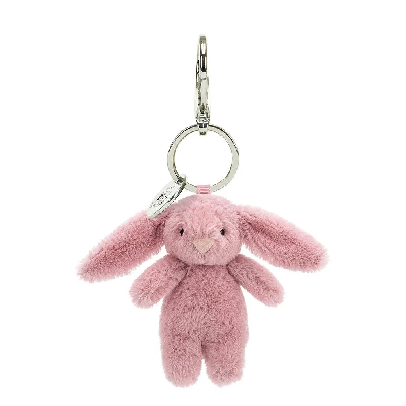 Huggable and charming Jellycat beloved by all ages.Jellycat Bashful Bunny Tulip Bag Charm
