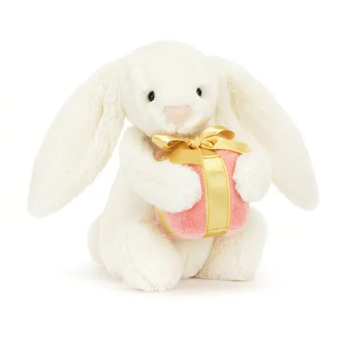 Jellycat, Bashful Bunny with Present Small