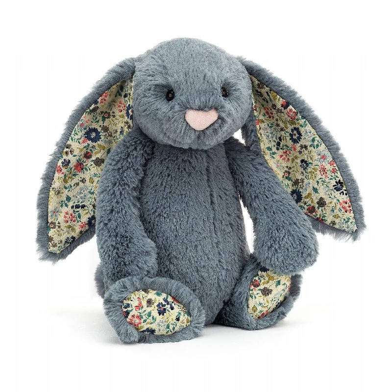 JellyCat Blossom Dusky Blue Bunny - Medium H31cm