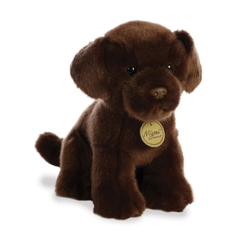 Endearing and lovable stuffed toysMiYoni Chocolate Labrador Soft Toy