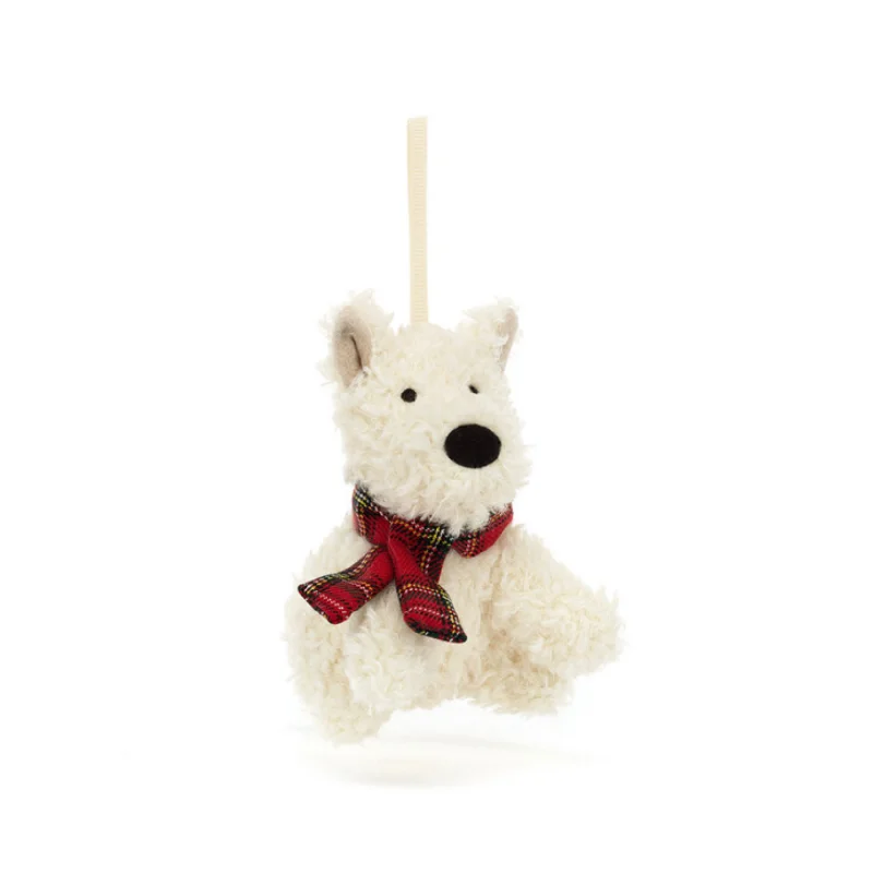 Cuddly and lovely Jellycat animalsMunro Scottie Dog Decoration