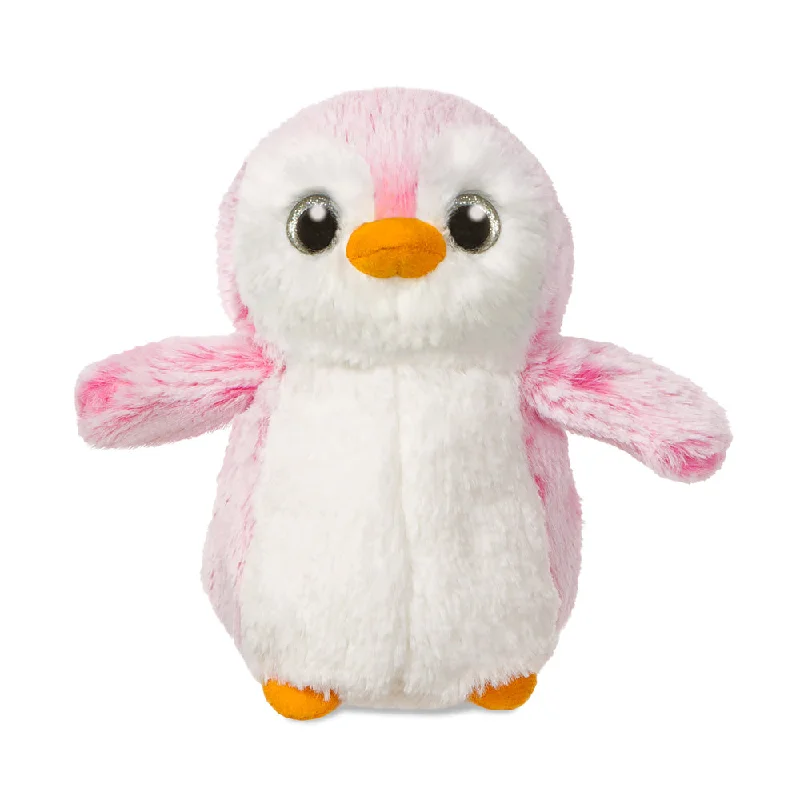 Pink PomPom Penguin soft toy