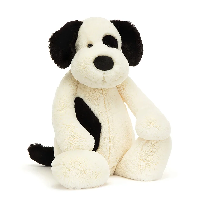 Huggable and sweet Jellycat all-around favoritesBashful Black & Cream Puppy Big (Huge)