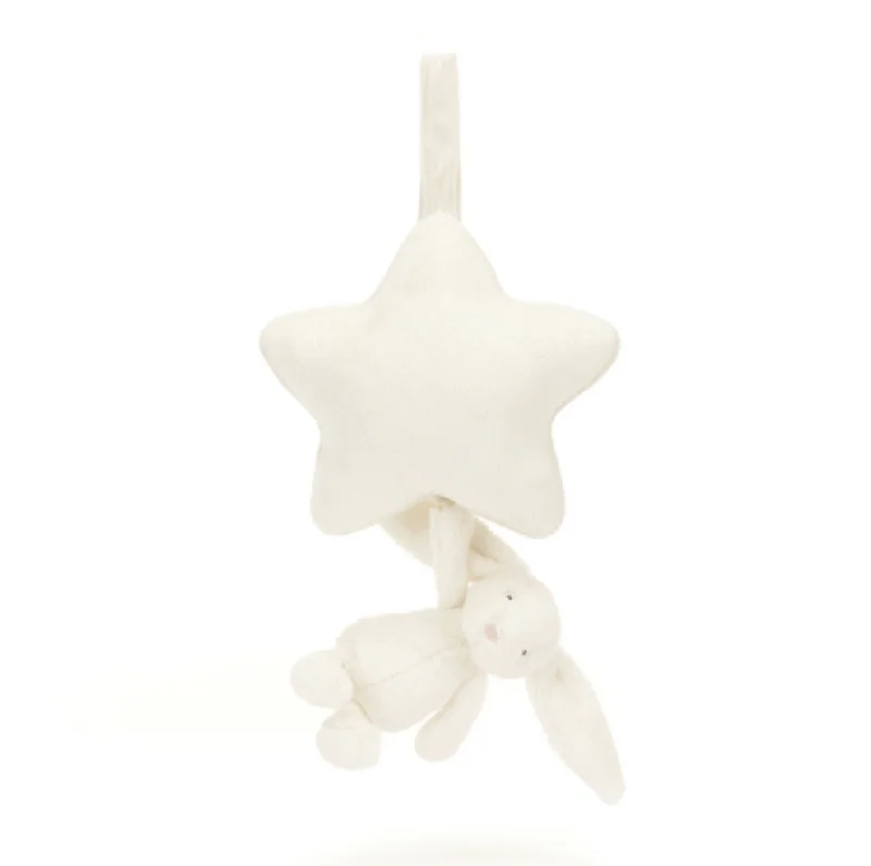 Sweet and endearing Jellycat stuffiesBashful Cream Bunny Musical Pull By Jellycat