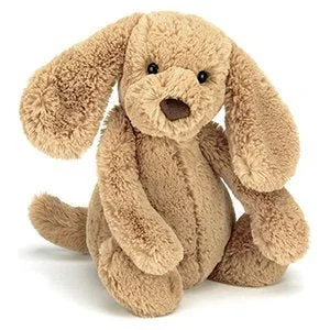 Sweet and endearing Jellycat stuffiesBashful Toffee Puppy Med