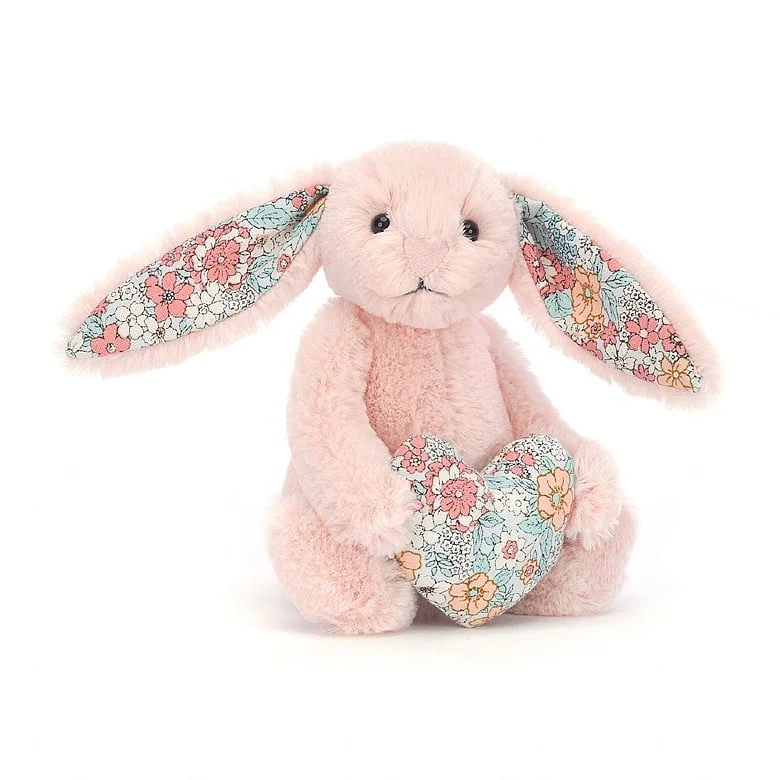 Cozy and delightful Jellycat companionsBlossom Blush Heart Bunny Jellycat