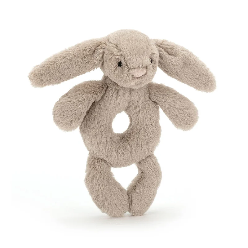 Huggable and comforting Jellycat creationsBRR4B Bashful Beige Bunny Ring Rattle