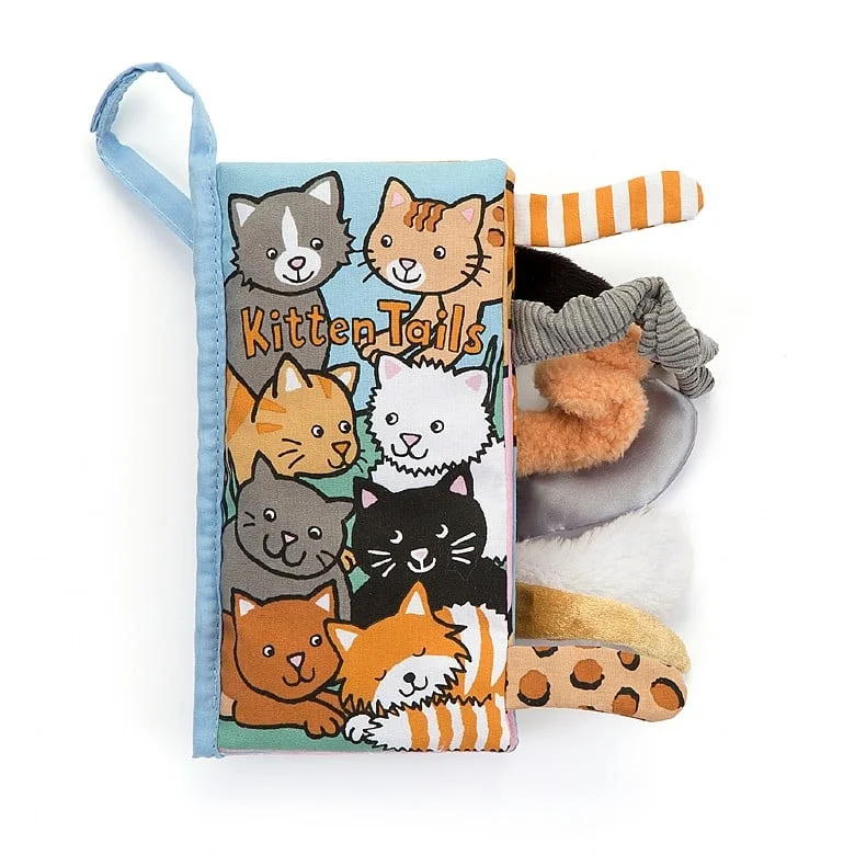 Adorable and gentle Jellycat friendsKitten Tails Activity Book