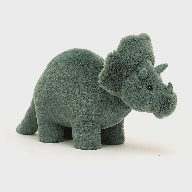Soft and cozy Jellycat high-quality craftsmanshipFossilly Triceratops Medium