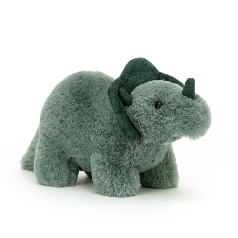 Huggable and comforting Jellycat creationsFossilly Triceratops Mini Jellycat