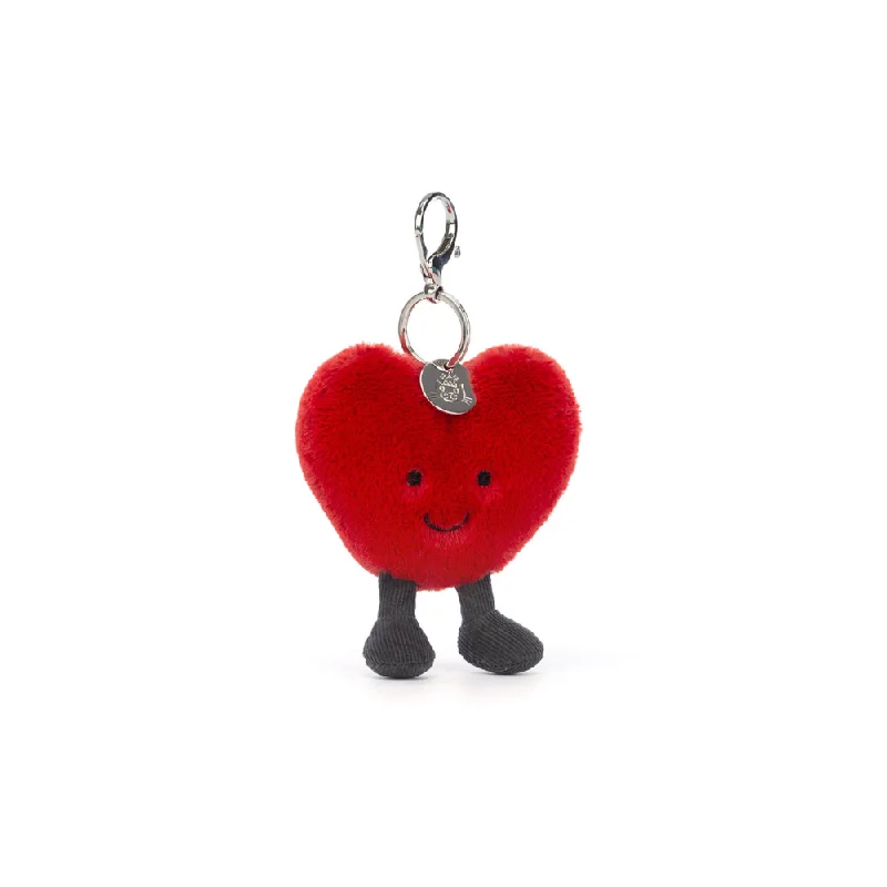 Cuddly and snuggly Jellycat snuggle partnersJellycat Bag Charm - Amusable Red Heart