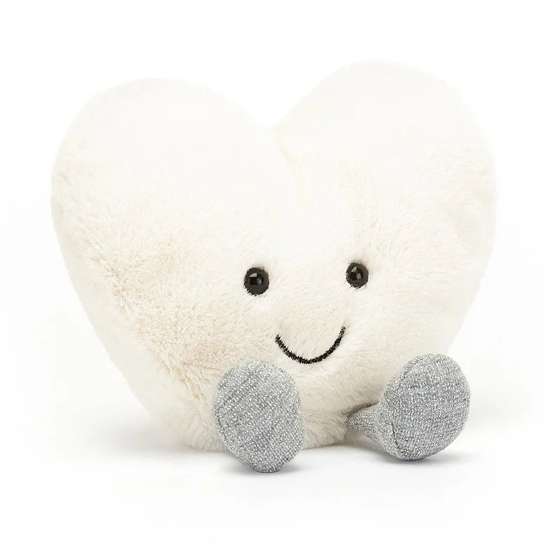 Fluffy and comforting Jellycat superior materialsJellycat Amuseable Cream Heart - Small Fluffy and comforting Jellycat superior materialsJellycat Amuseable Cream Heart - Small