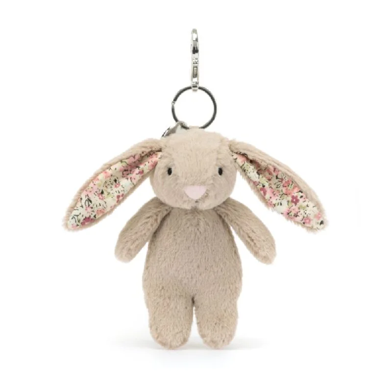 Huggable and charming Jellycat beloved by all ages.Personalised Jellycat Bag Charm - Bea Beige Blossom Huggable and charming Jellycat beloved by all ages.Personalised Jellycat Bag Charm - Bea Beige Blossom