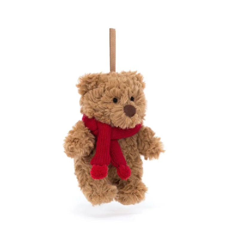 Adorable and gentle Jellycat friendsJellycat Bartholomew Bear Decoration Brown