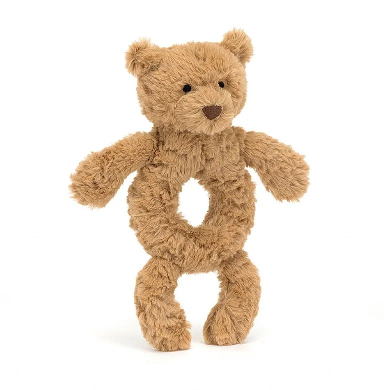 Cozy and delightful Jellycat companionsJellycat Bartholomew Bear Ring Rattle