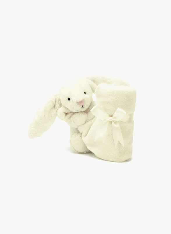 Adorable and plush Jellycat emotional support friendsJellycat Bashful Bunny Soother Blanket in Cream Adorable and plush Jellycat emotional support friendsJellycat Bashful Bunny Soother Blanket in Cream