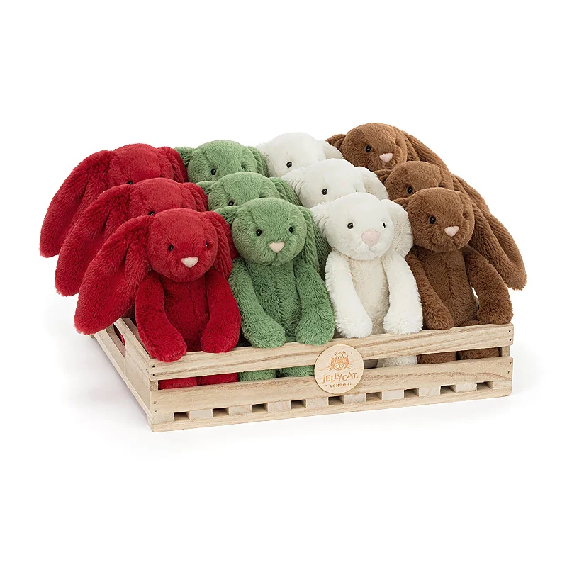 Plush and comforting Jellycat figuresJellycat Bashful Christmas Collection
