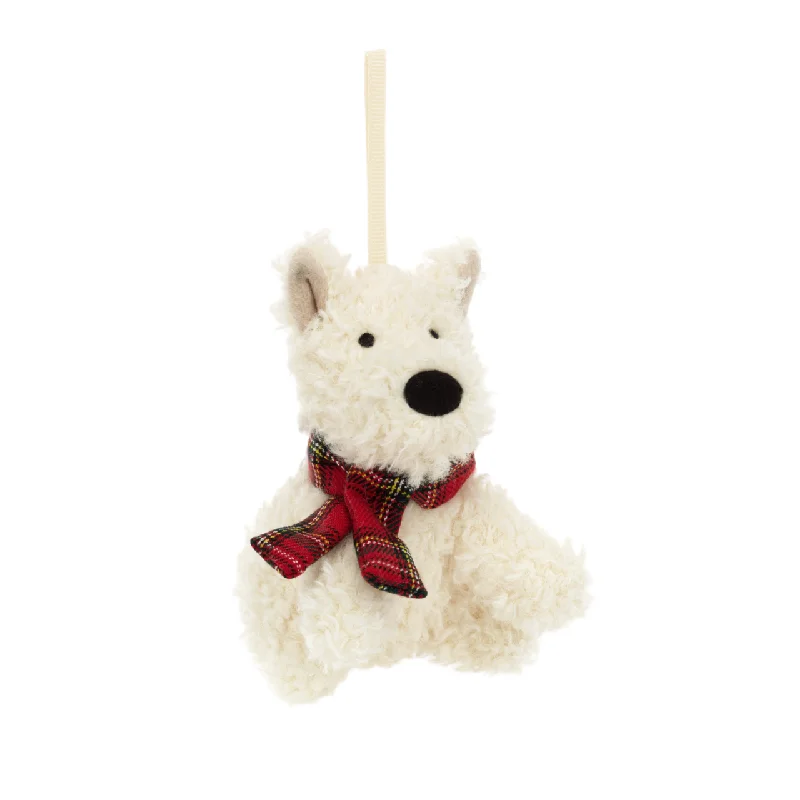 Soft and cozy Jellycat high-quality craftsmanshipMunro Scottie Dog Hanging Decoration