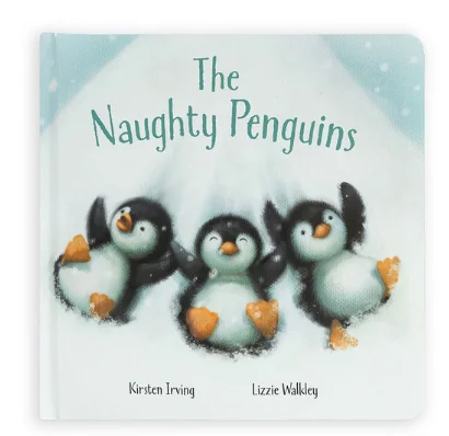 Adorable and snuggly Jellycat toysJellycat The Naughty Penguins Book