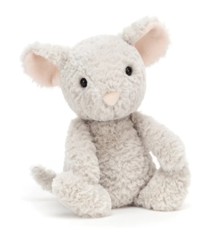 Fluffy and comforting Jellycat superior materialsJellycat Tumbletuft Mouse - grey