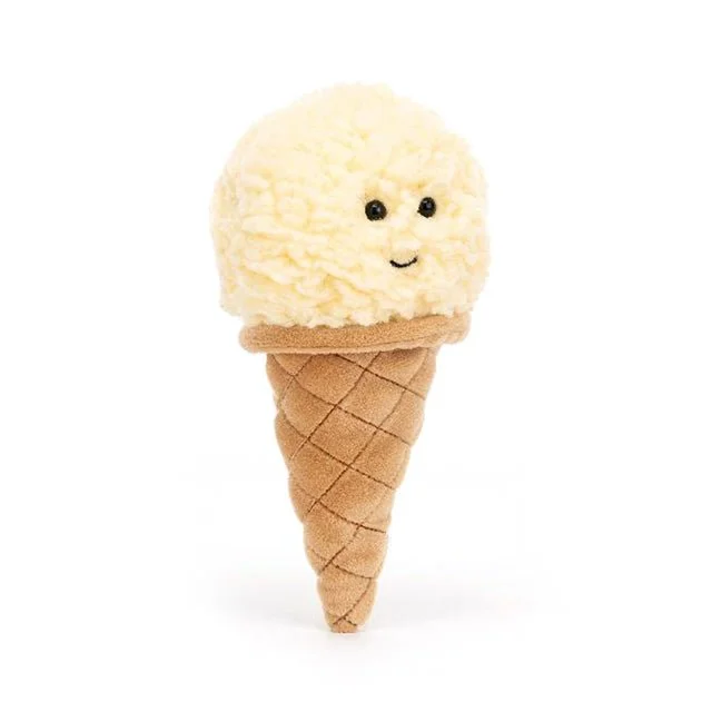 Adorable and gentle Jellycat friendsJellycat Vanilla Ice Cream Cone Plush