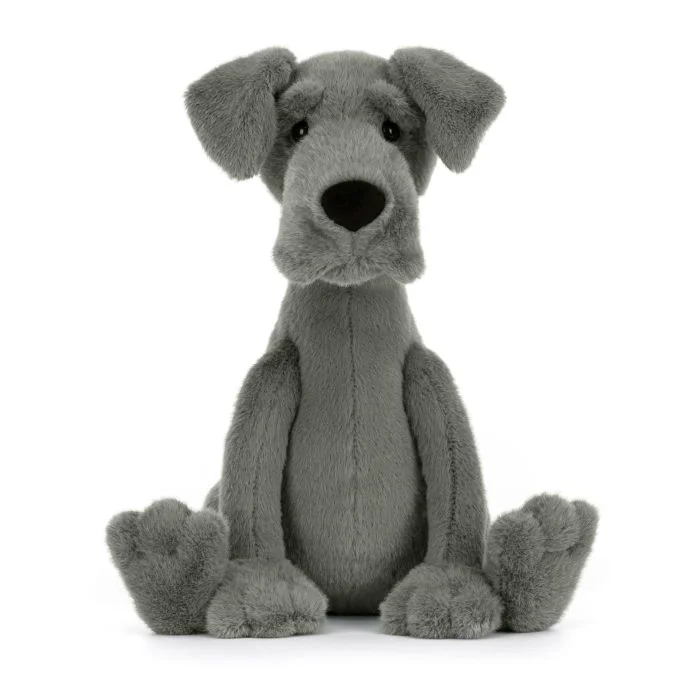 Fluffy and charming Jellycat itemsJELLYCAT ZEUS GREAT DANE 13X15X27 CM