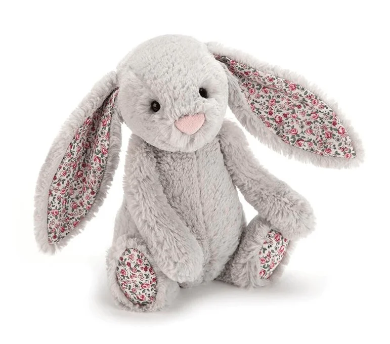 Adorable and gentle Jellycat friendsBashful Bunny Blossom Silver Original (Medium)