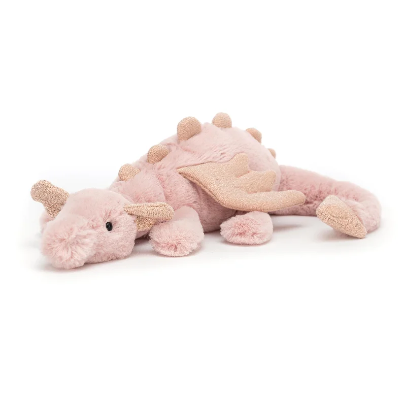 Fluffy and comforting Jellycat superior materialsLittle Rose Dragon