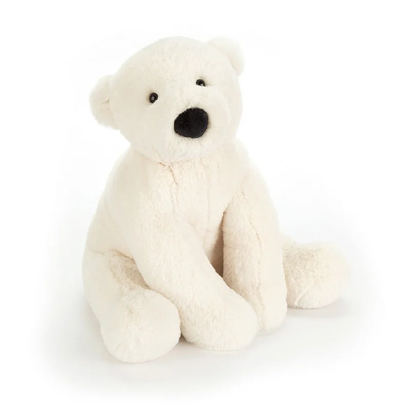 Huggable and charming Jellycat beloved by all ages.Perry Polar Bear Small Jellycat