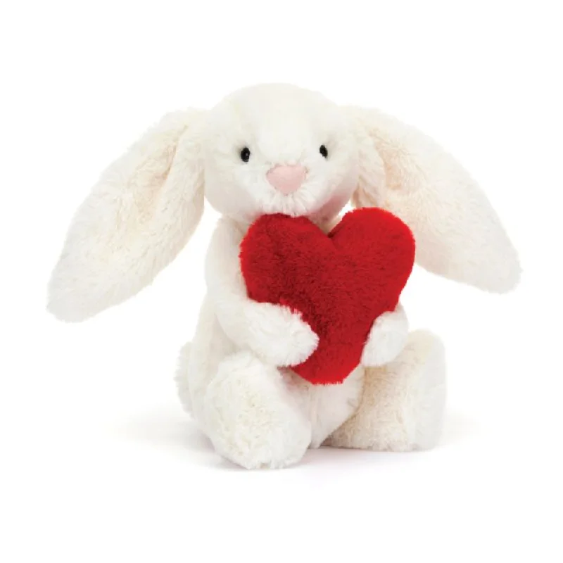 Fluffy and charming Jellycat itemsPersonalised Cream Jellycat Bunny - Heart (small)