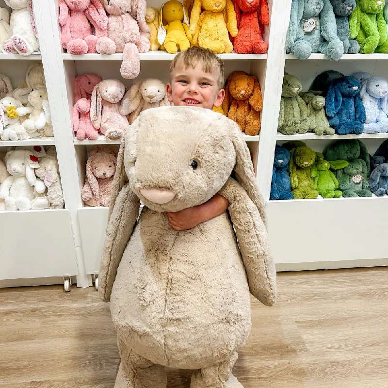 Sweet and endearing Jellycat stuffiesPersonalised Jellycat Bunny - Beige (GIANT - Really Really Big) Sweet and endearing Jellycat stuffiesPersonalised Jellycat Bunny - Beige (GIANT - Really Really Big)