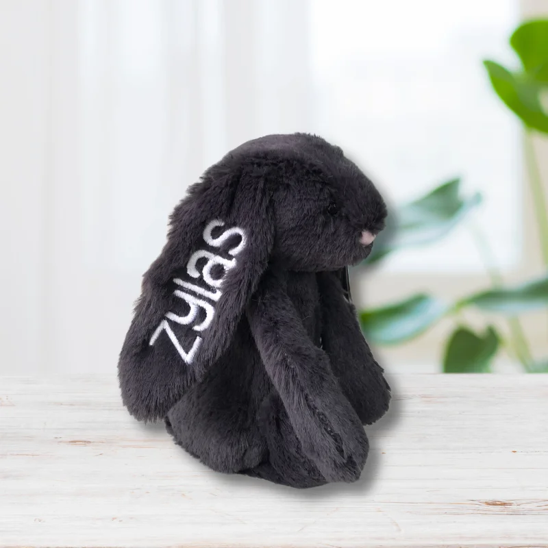 Cozy and delightful Jellycat companionsPersonalised Jellycat Bunny - Inky (SMALL)