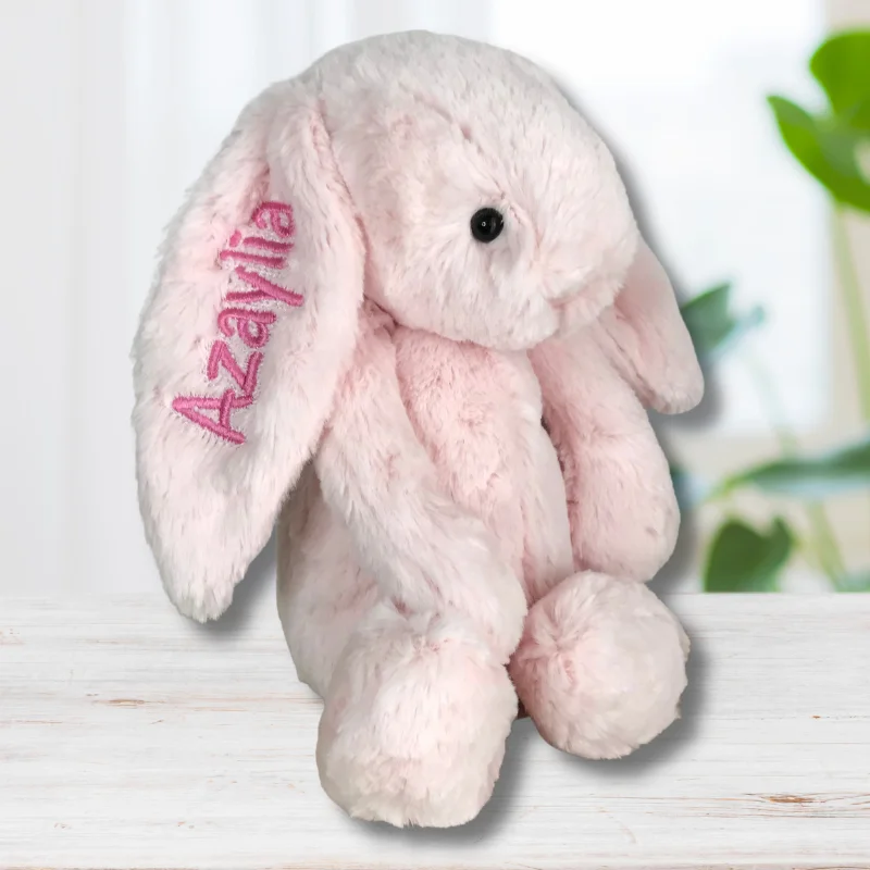 Huggable and comforting Jellycat creationsPersonalised Medium Jellycat Bunny - Pink