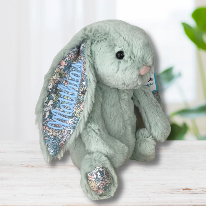 Cuddly and lovely Jellycat animalsPersonalised Jellycat Bunny - Sage Blossom