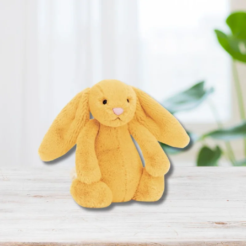 Cuddly and snuggly Jellycat snuggle partnersPersonalised Jellycat Bunny - Sunshine SMALL