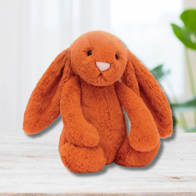 Cozy and delightful Jellycat companionsPersonalised Jellycat Bunny - Tangerine