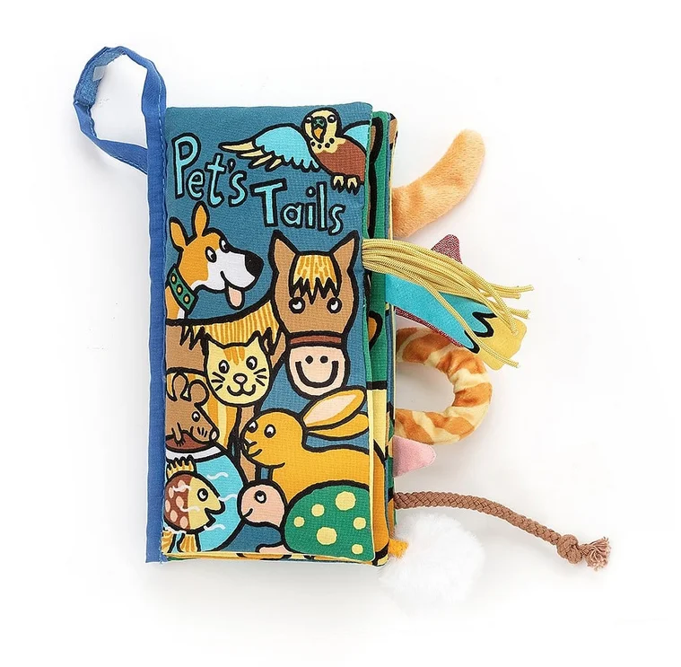 Soft and cozy Jellycat high-quality craftsmanshipPet Tails Plush Book