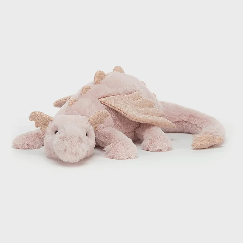Sweet and endearing Jellycat stuffiesRose Dragon Medium