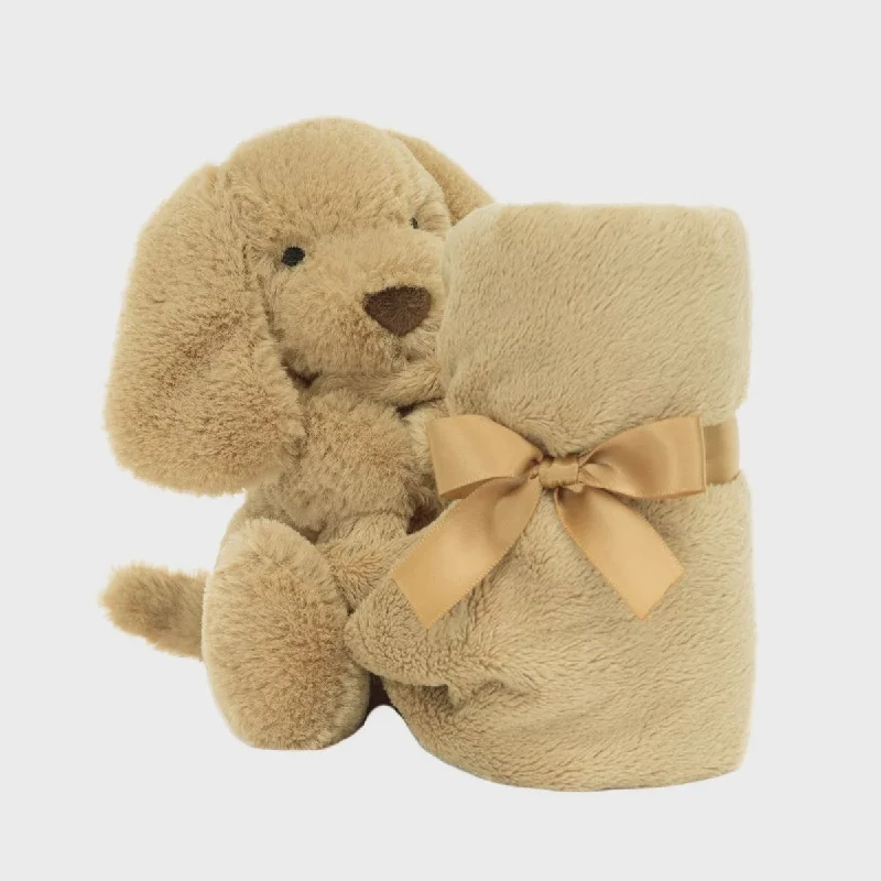 Adorable and gentle Jellycat friendsSoother Bashful Toffee Puppy