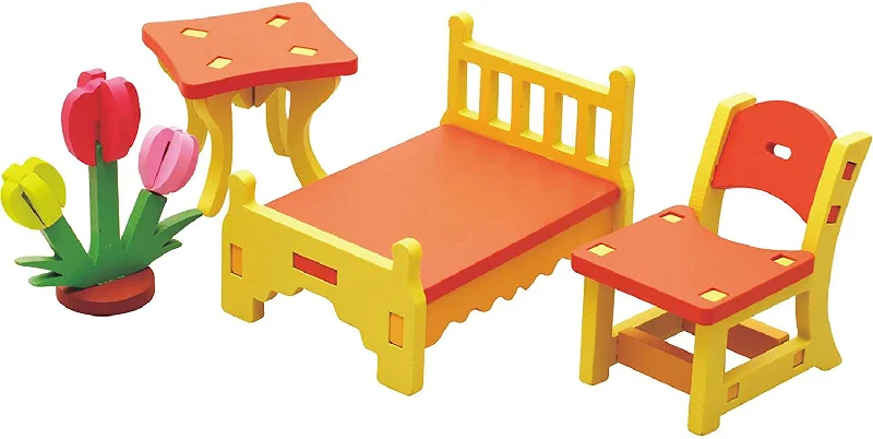 3D Assembling Home Furnishing Educational Wooden Toy