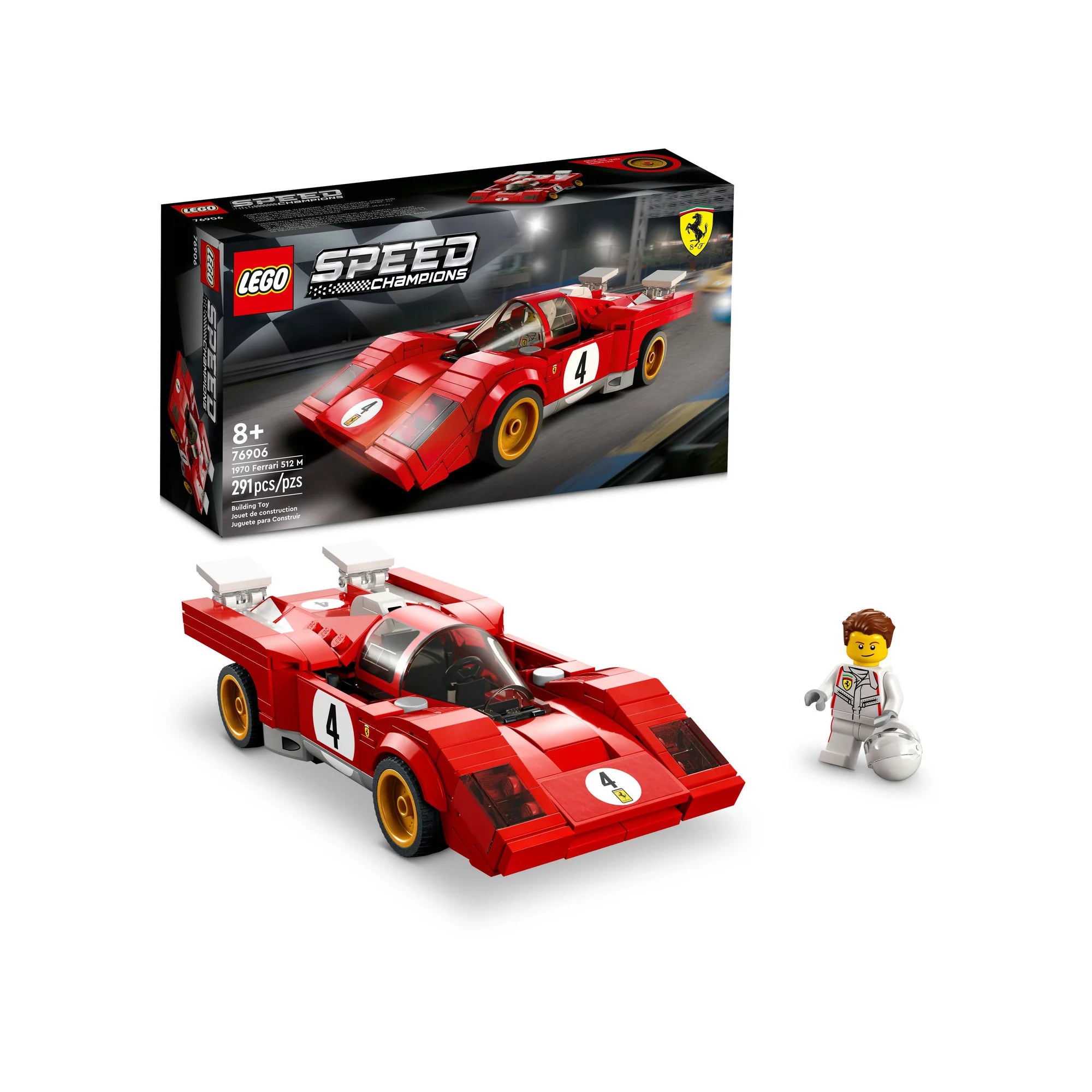 Encouraging hand-eye coordination LEGO76906 1970 Ferrari 512 M LEGO