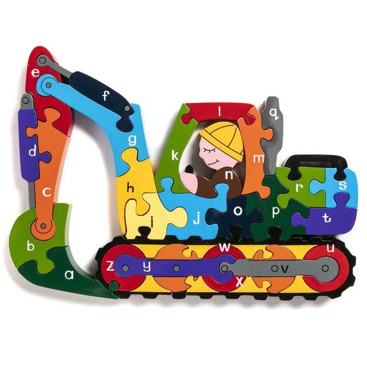 Alphabet Digger Wooden Jigsaw Puzzle