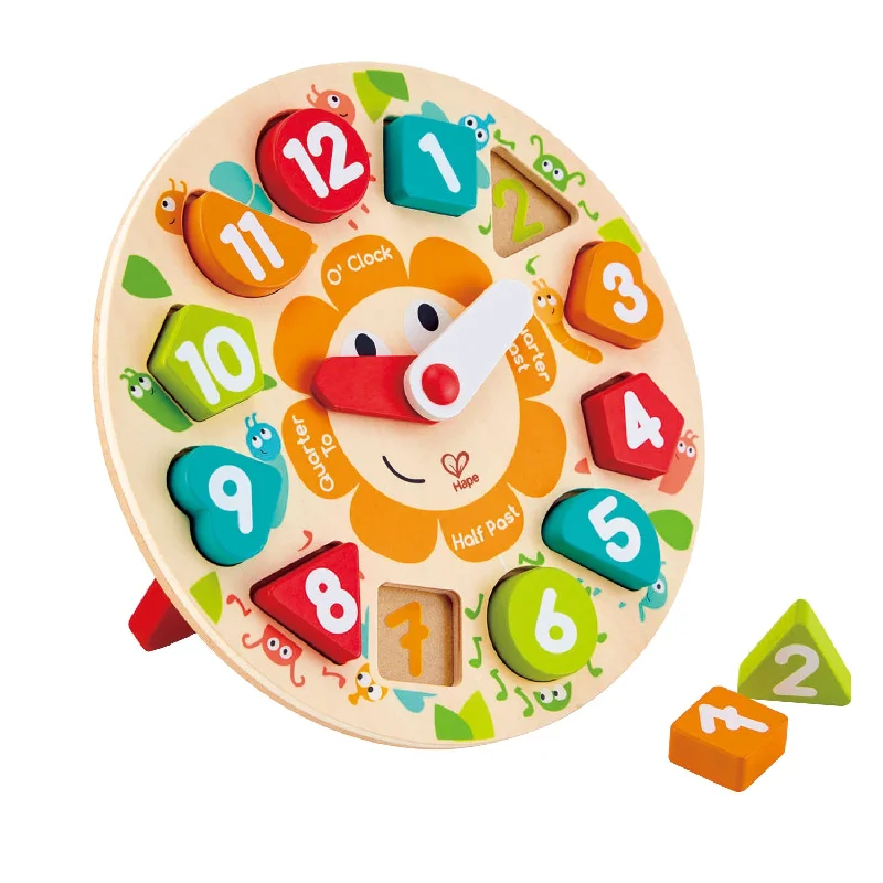 Chunky Clock Puzzle Hape