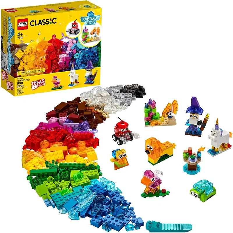 Encouraging exploration and discovery LEGOCREATIVE TRANSPARENT BRICKS