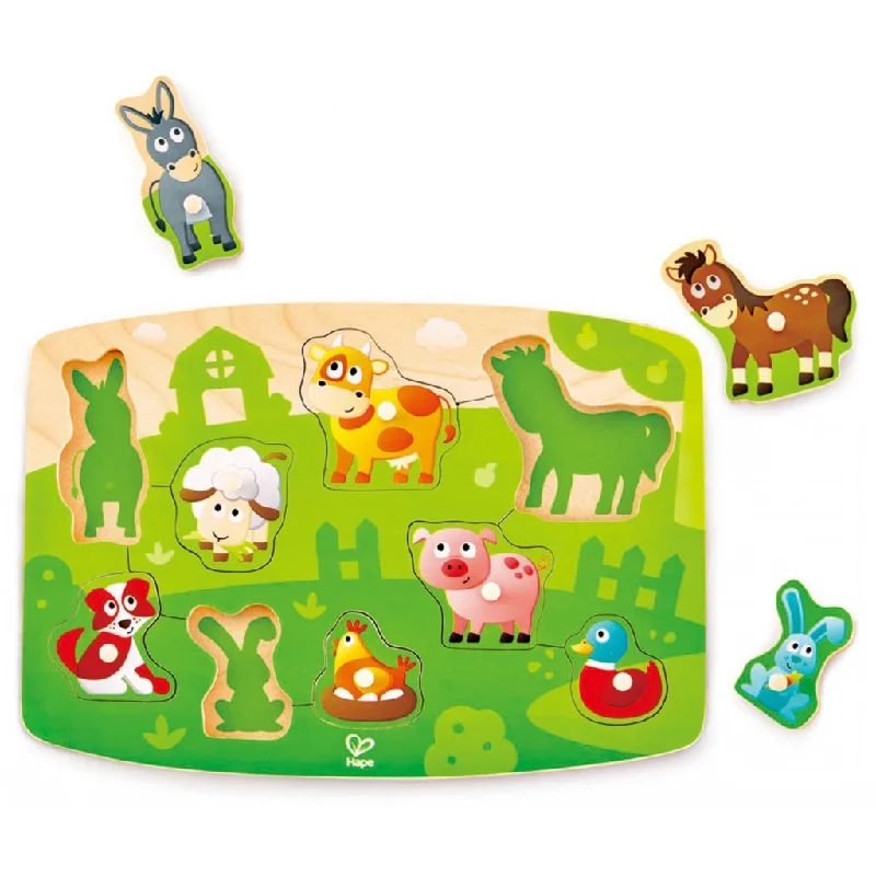 Farmyard peg puzzle Hape